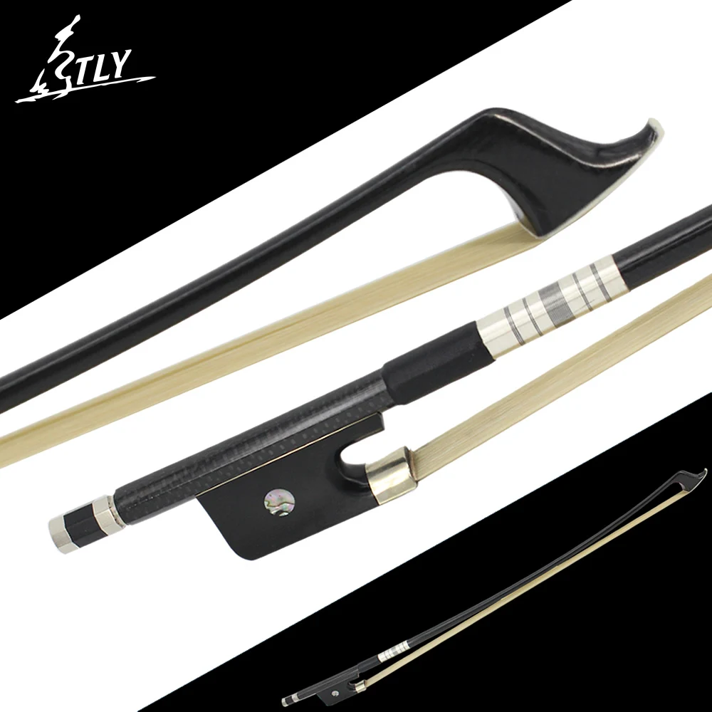 Factory Store Double Bass Bow Black Grid Carbon Fiber Horsehair French-style 4/4 Fisheye Inlayed Ebony Frog Colored Shell
Factory Store Double Bass Bow Black Grid Carbon Fiber Horsehair French-style 4/4 Fisheye Inlayed Ebony Frog Colored Shell