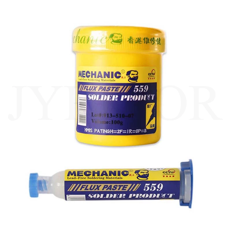 Jyrkior Mechanic 559 223 10CC 100G PCB BGA Soldering Paste Flux Solder Ball Flux For Phone Mainboard Repair
Jyrkior Mechanic 559 223 10CC 100G PCB BGA Soldering Paste Flux Solder Ball Flux For Phone Mainboard Repair