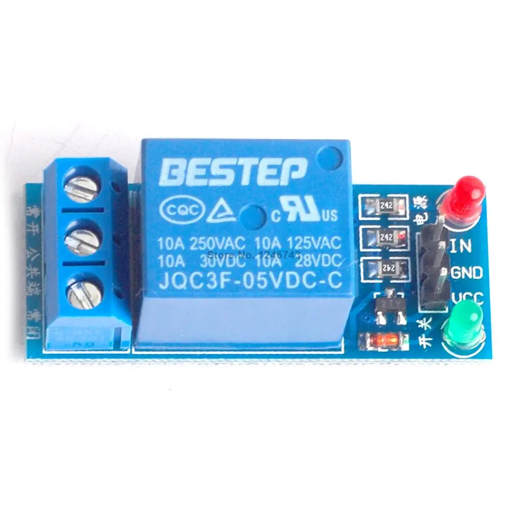 1PCS 5V Relay Module 1 Channel Low level for SCM Household Appliance Control For Arduino
1PCS 5V Relay Module 1 Channel Low level for SCM Household Appliance Control For Arduino