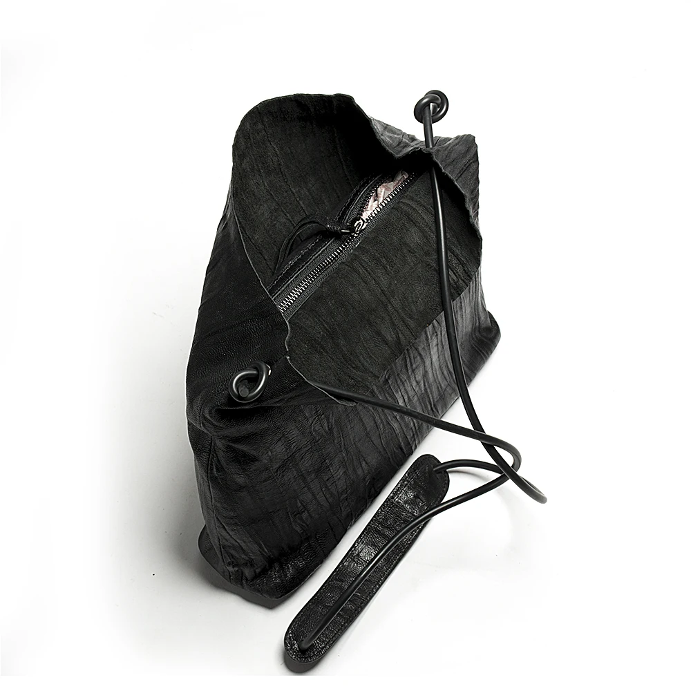 Woman Sheepskin Bags Genuine Leather Handbag Natural Pleated Soft New Shoulder Bag Famous Brand Fashion Black Messenger Bag
Woman Sheepskin Bags Genuine Leather Handbag Natural Pleated Soft New Shoulder Bag Famous Brand Fashion Black Messenger Bag