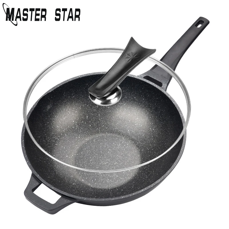 Master Star китайский медицинский камень Wok антипригарный Алюминиевый горшок для