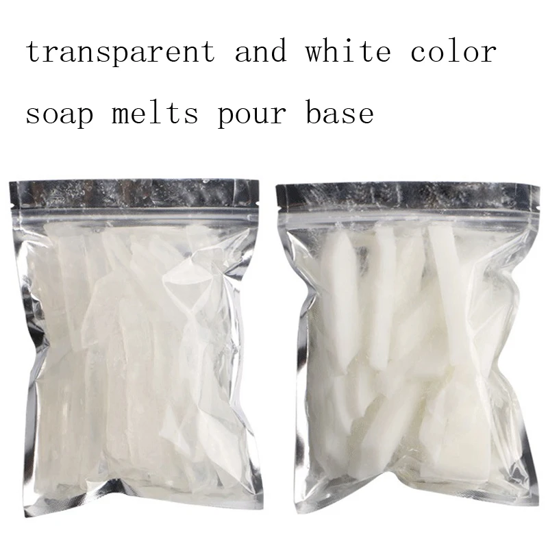 

500g Clear White Transparent Soap Melts and Pour Soap Base High Quality DIY Handmade Soaps Raw Making Materials