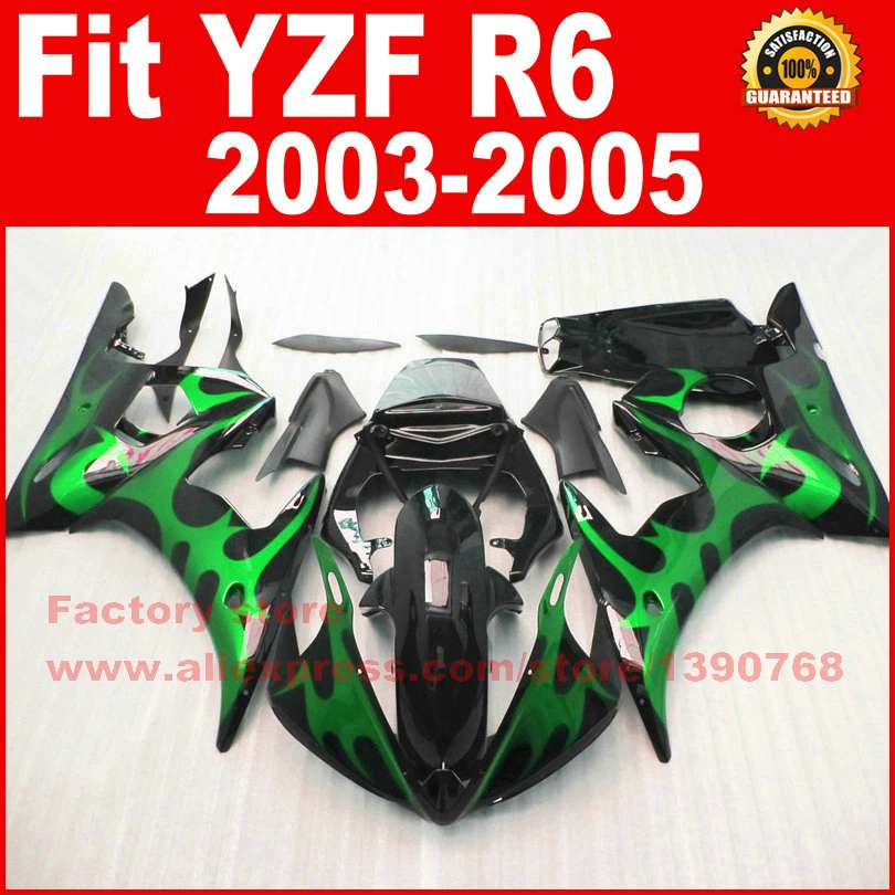 ABS Road/racing fairings kit for YAMAHA R6 2003 2004 2005 YZF R6 03 04 05 green big flame fairing kits part
ABS Road/racing fairings kit for YAMAHA R6 2003 2004 2005 YZF R6 03 04 05 green big flame fairing kits part