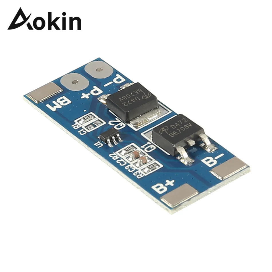 Защитная плата aolin BMS 2S 8A Li Ion 7 4 В 8 в 18650 PCM 15A для литий ионных батарей|Аксессуары