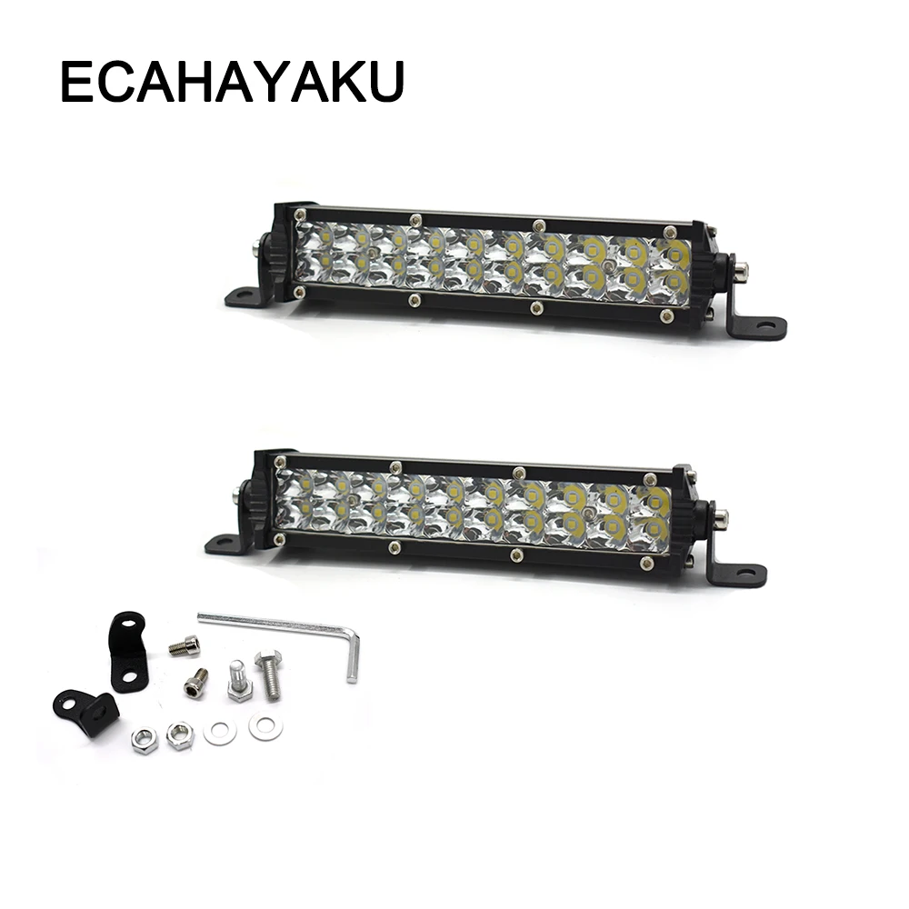 ECAHAYAKU 60W Slim double Row White Led Work Light Bar for jeep truck Off-road Driving Lamp Spotlight Fog Lamps 12V 24V DC
ECAHAYAKU 60W Slim double Row White Led Work Light Bar for jeep truck Off-road Driving Lamp Spotlight Fog Lamps 12V 24V DC