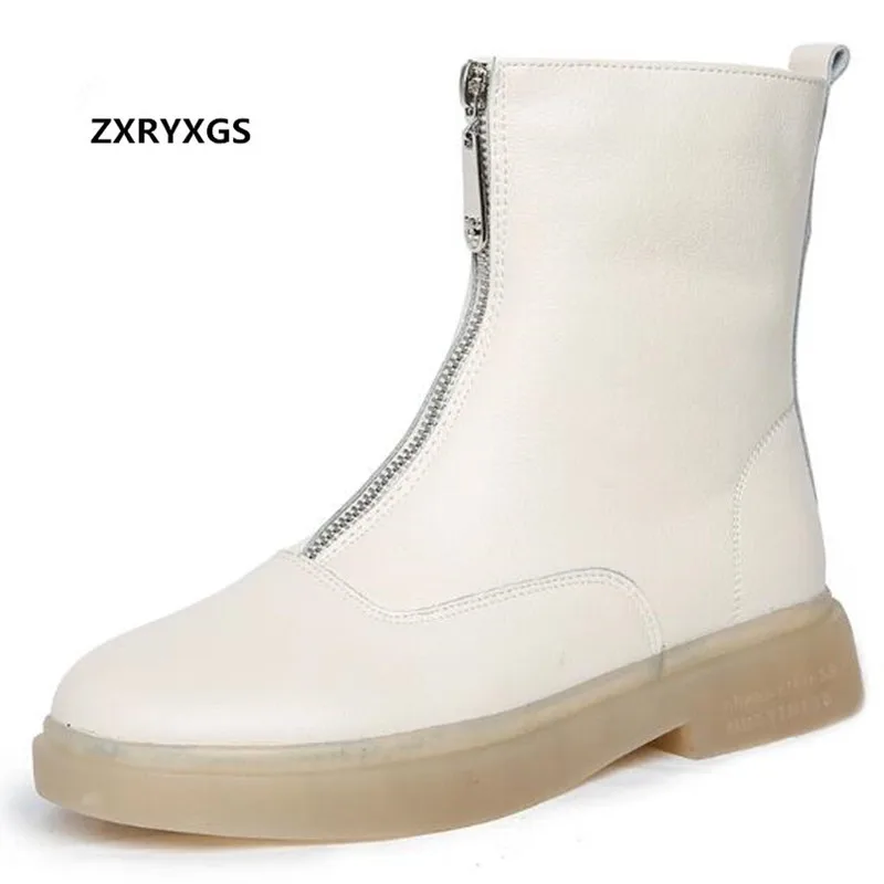 Ботинки женские ZXRYXGS, из коровьей кожи, на мягкой нескользящей подошве, с молнией спереди, зимние, 2019
Ботинки женские ZXRYXGS, из коровьей кожи, на мягкой нескользящей подошве, с молнией спереди, зимние, 2019