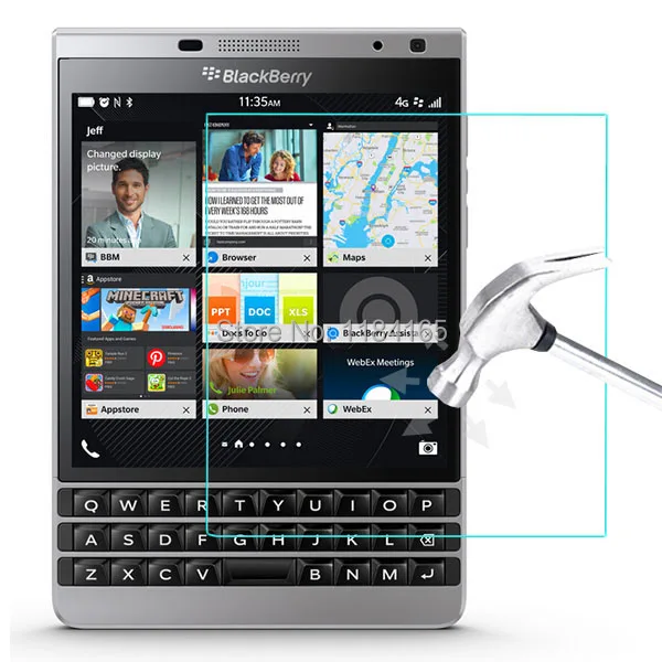 Закаленное Стекло Пленка для Blackberry Passport Silver Edition 4.5 дюймов 9 9н 2.5D взрывозащищенные