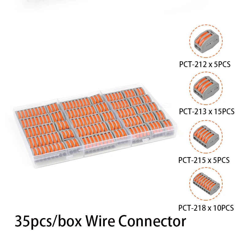 10-46 шт/коробка DIY вы PCT-412 тип провода проводки компактный Универсальный разъем