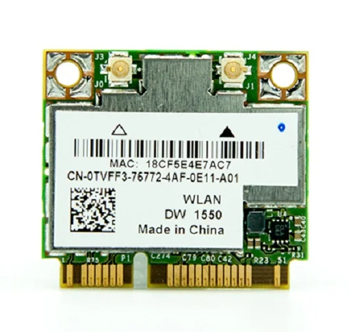 Новая беспроводная карта 4,0 Мбит/с для DELL DW1550 BroadCom BCM4352 BCM94352HMB Half Mini PCI-E 802.11ac Wifi BT 2,4 5,0G/867 ГГц
Новая беспроводная карта 4,0 Мбит/с для DELL DW1550 BroadCom BCM4352 BCM94352HMB Half Mini PCI-E 802.11ac Wifi BT 2,4 5,0G/867 ГГц