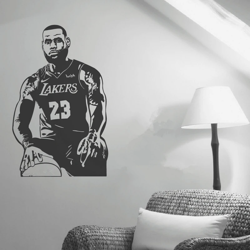 New arrival Creative Design Basketball star LeBron James Wall Sticker Removable stickers boys room Decoration mural Art Decal
New arrival Creative Design Basketball star LeBron James Wall Sticker Removable stickers boys room Decoration mural Art Decal