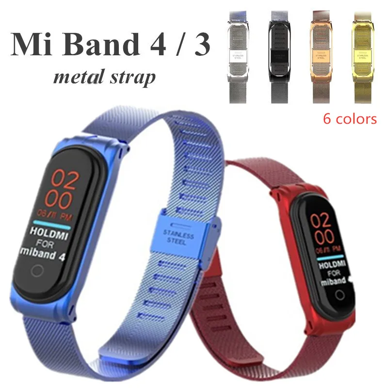 Metal Strap bracelet Mi Band 4 3 Wrist Strap 4 3 NFC Straps Stainless Steel MiBand 4 3 Wrist Band Strap for Xiaomi MiBand
Metal Strap bracelet Mi Band 4 3 Wrist Strap 4 3 NFC Straps Stainless Steel MiBand 4 3 Wrist Band Strap for Xiaomi MiBand