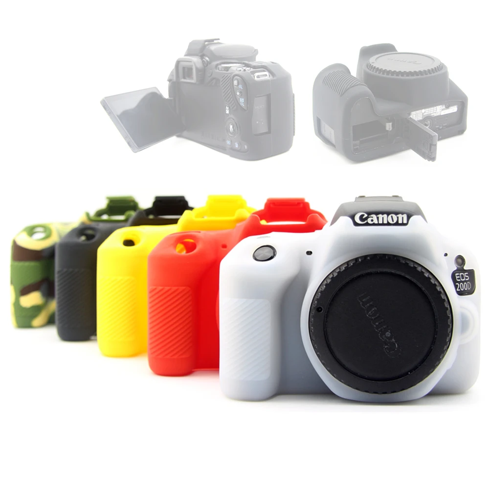 Rubber Silicon Case Soft Body Cover Protector Skin for Canon EOS 200D 250D / 200D II Rebel SL2 SL3 Kiss X9 X10 DSLR Camera
Rubber Silicon Case Soft Body Cover Protector Skin for Canon EOS 200D 250D / 200D II Rebel SL2 SL3 Kiss X9 X10 DSLR Camera