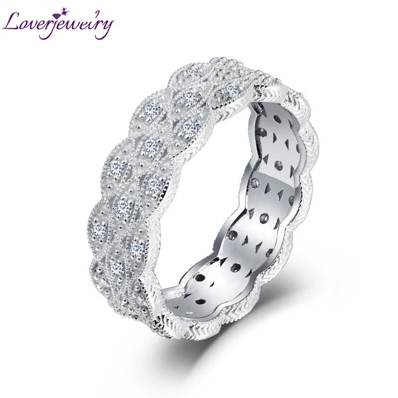 Женское кольцо с бриллиантами LOVERJEWELRY, однотонное кольцо из белого золота 18 карат, обещанное кольцо с бриллиантами для женщин, Свадебный роскошный любимый подарок
Женское кольцо с бриллиантами LOVERJEWELRY, однотонное кольцо из белого золота 18 карат, обещанное кольцо с бриллиантами для женщин, Свадебный роскошный любимый подарок