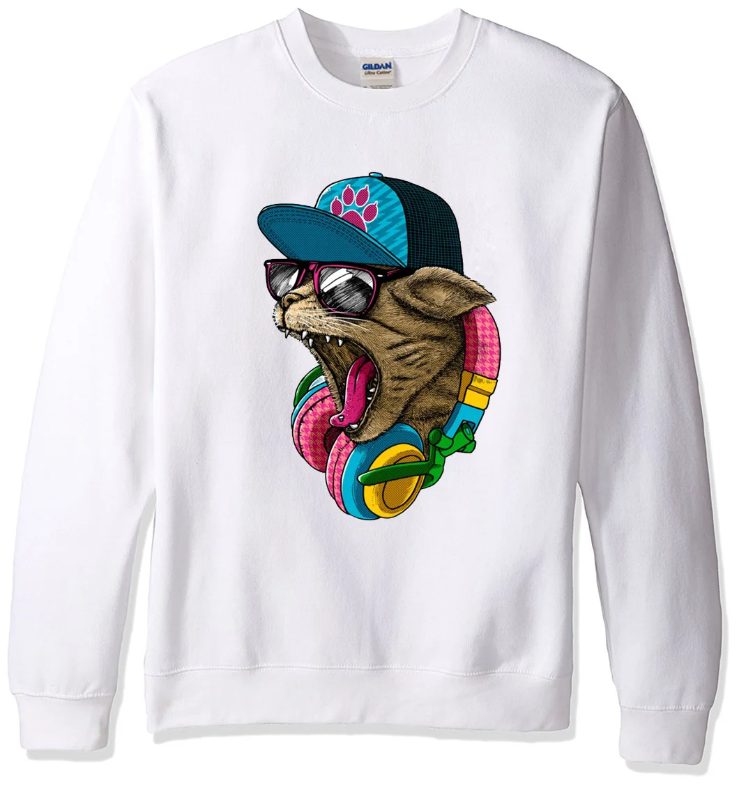 2019 Spring Winter Sweatshirt Men Hoodies Crazy DJ Cat Printed Streetwear Fashion Rock Hip Hop Streetwear Brand Men Sportswear
2019 Spring Winter Sweatshirt Men Hoodies Crazy DJ Cat Printed Streetwear Fashion Rock Hip Hop Streetwear Brand Men Sportswear