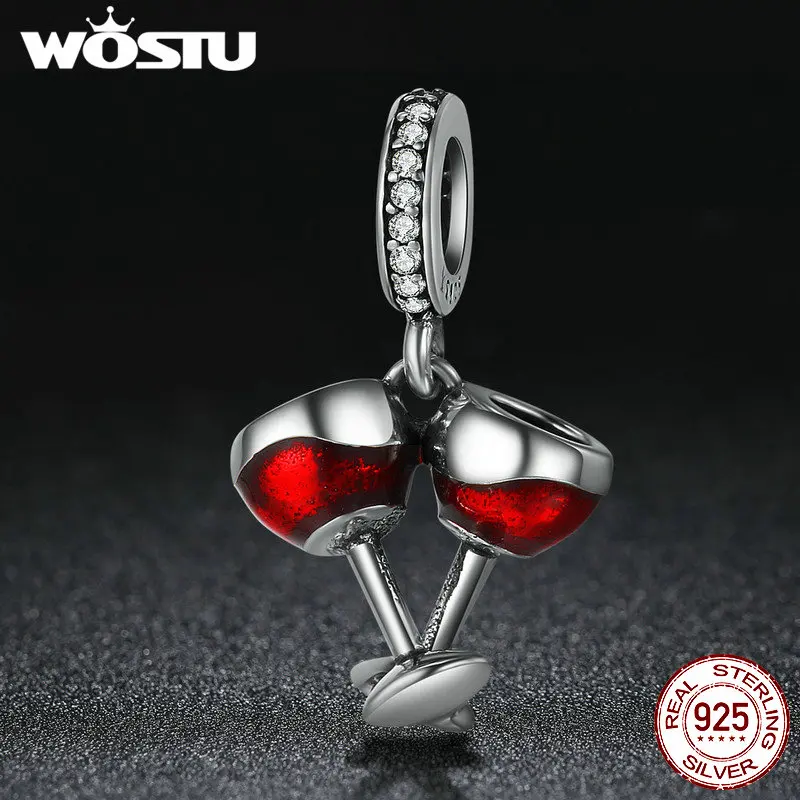 WOSTU Real 925 Sterling Silver Cheers for Love Couple Beer Pendant Charm Fit DIY Bracelet Jewelry Valentine Day Gift CQC478
WOSTU Real 925 Sterling Silver Cheers for Love Couple Beer Pendant Charm Fit DIY Bracelet Jewelry Valentine Day Gift CQC478