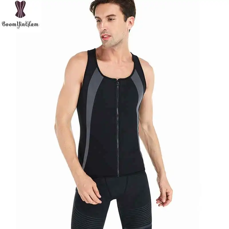 Sauna Sweating Mens Corset Waist Trainer Neoprene Outfit Gym Sports Men Bustier Front Zipper Waist Slimming Cincher Gorset Black
Sauna Sweating Mens Corset Waist Trainer Neoprene Outfit Gym Sports Men Bustier Front Zipper Waist Slimming Cincher Gorset Black