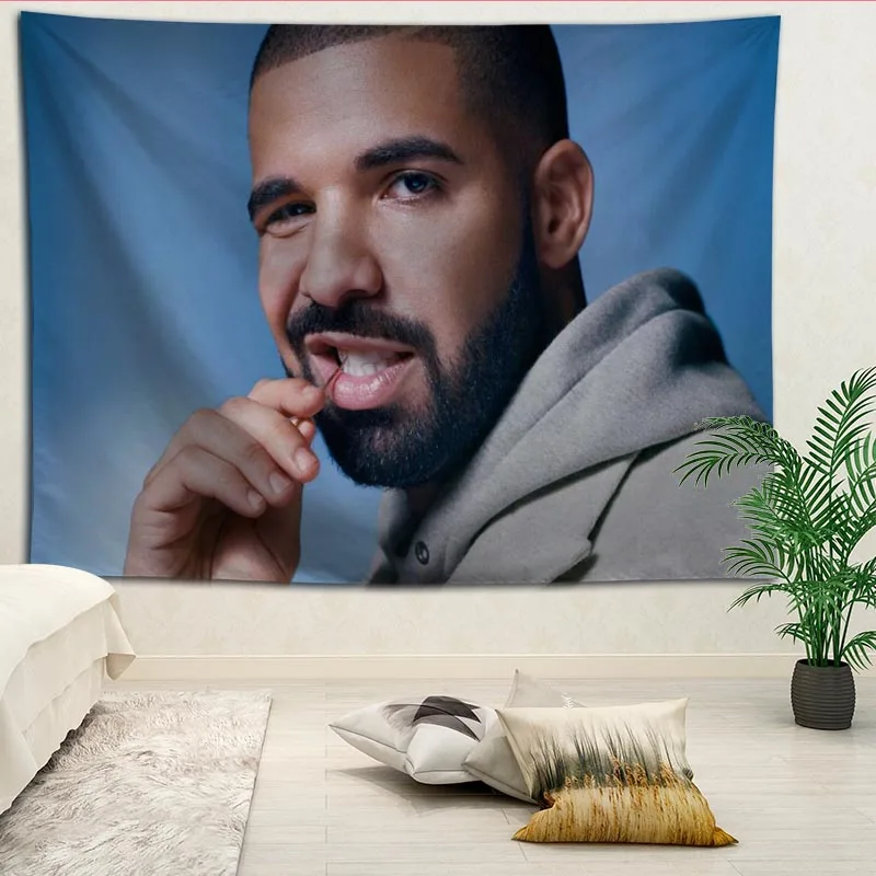 Custom Aubrey Drake Graham printed Background wall covering room bedside cloth modern large painting Nordic fabric tapestry
Custom Aubrey Drake Graham printed Background wall covering room bedside cloth modern large painting Nordic fabric tapestry