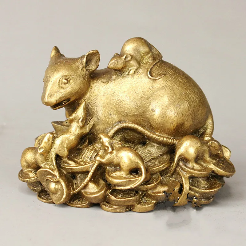 Chinese Pure Copper Money Rat Ornaments 12 Zodiac Copper Mouse Nine Mouse Transport Wealth Transfer Home Feng Shui Ornaments
Chinese Pure Copper Money Rat Ornaments 12 Zodiac Copper Mouse Nine Mouse Transport Wealth Transfer Home Feng Shui Ornaments