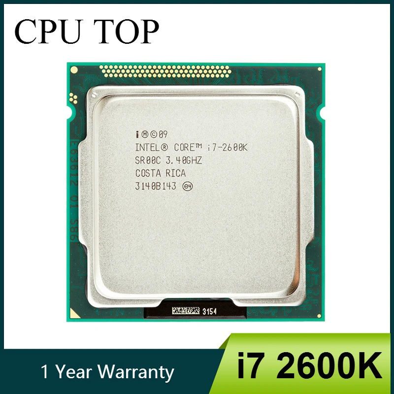 Процессор intel Core i7 2600K 3 4 ГГц SR00C четырехъядерный процессор LGA 1155|lga 1155 cpu|intel core 2600k1155
