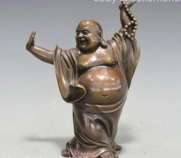 China Buddhism Happy big belly Maitreya Buddha Pure Bronze Copper Buddha Statue
China Buddhism Happy big belly Maitreya Buddha Pure Bronze Copper Buddha Statue