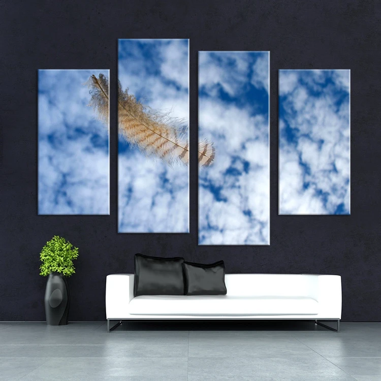 Hot Sells 4 Panels falling owl feather Painting Canvas Wall Art Picture Home Decoration modern art Living Room Print On Canvas
Hot Sells 4 Panels falling owl feather Painting Canvas Wall Art Picture Home Decoration modern art Living Room Print On Canvas