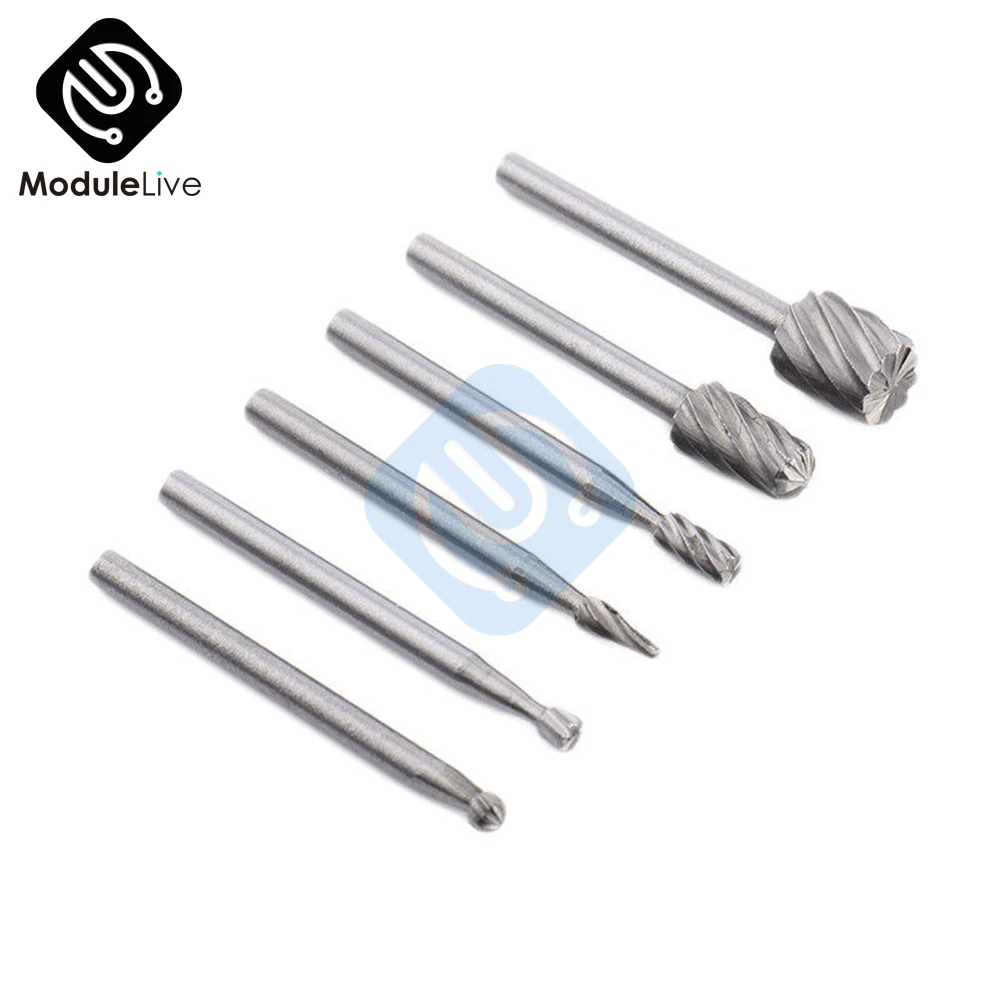 6PCS Mini Rotary Drill Tool Alloy Kit Cutting Craft Carving Electric Grinder Milling Burrs Cutter Set Woodworking Carving Kit
6PCS Mini Rotary Drill Tool Alloy Kit Cutting Craft Carving Electric Grinder Milling Burrs Cutter Set Woodworking Carving Kit