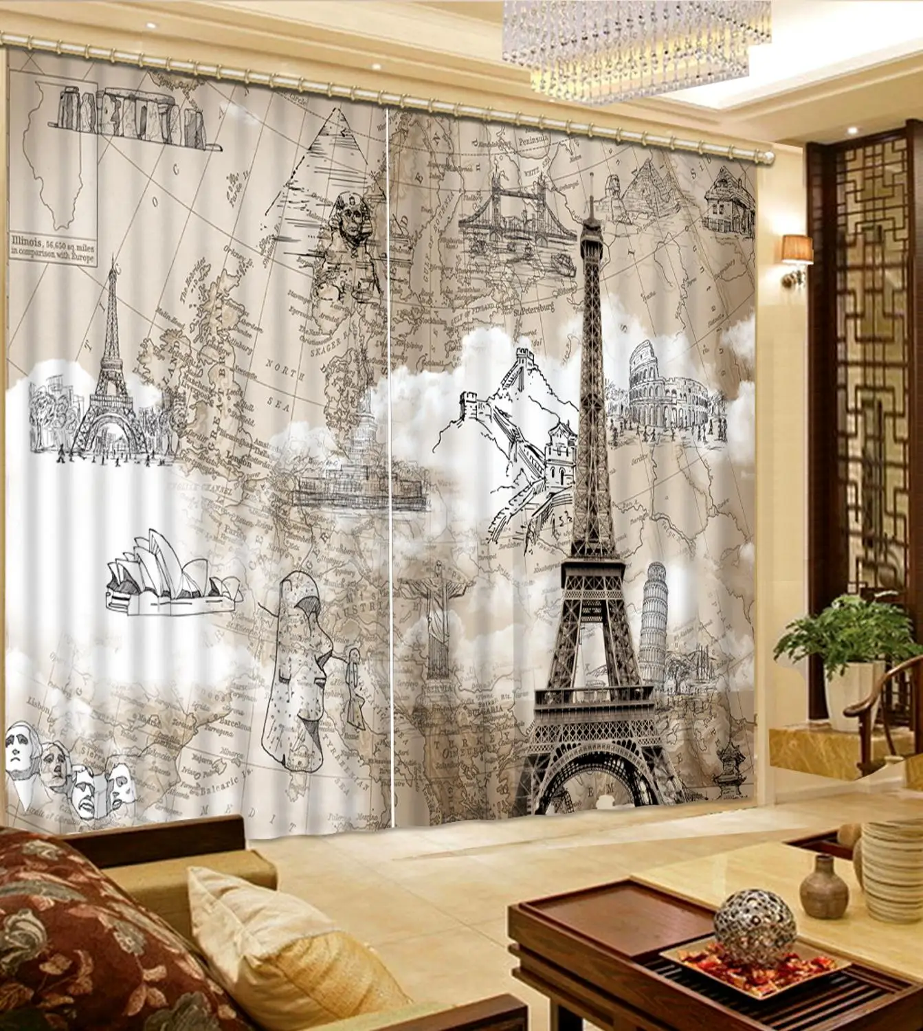home curtains customize European map Living room bedroom curtains home decor printing blackout curtains
home curtains customize European map Living room bedroom curtains home decor printing blackout curtains