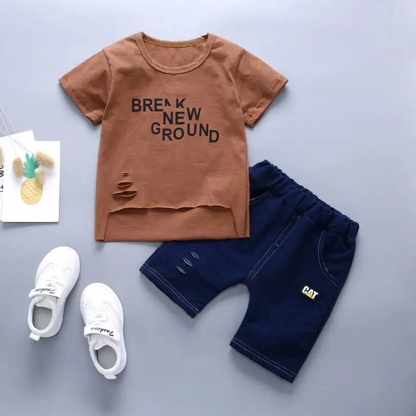 С оригинальным асимметричным буквенным принтом, футболка, футболка + шорты Детская одежда Летний костюм для мальчиков, комплекты одежды, дж... 
С оригинальным асимметричным буквенным принтом, футболка, футболка + шорты Детская одежда Летний костюм для мальчиков, комплекты одежды, дж...