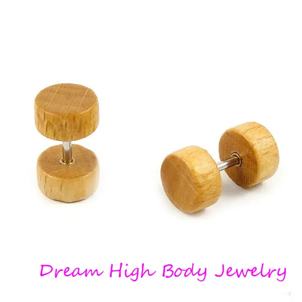 Wooden Stud Earrings Ear Ring Wood Fake Ear Plug Ball Pellet Wood Timber Nature Barbell For Women 8mm Beige
Wooden Stud Earrings Ear Ring Wood Fake Ear Plug Ball Pellet Wood Timber Nature Barbell For Women 8mm Beige
