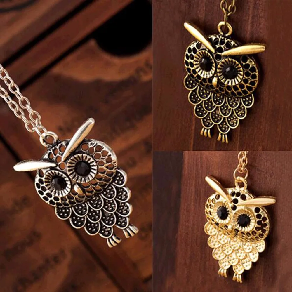 2016 New Hot Vintage Women Owl Pendant Long Sweater Chain Jewelry Golden Antique Silver Color Bronze Charm fashion free shipping
2016 New Hot Vintage Women Owl Pendant Long Sweater Chain Jewelry Golden Antique Silver Color Bronze Charm fashion free shipping