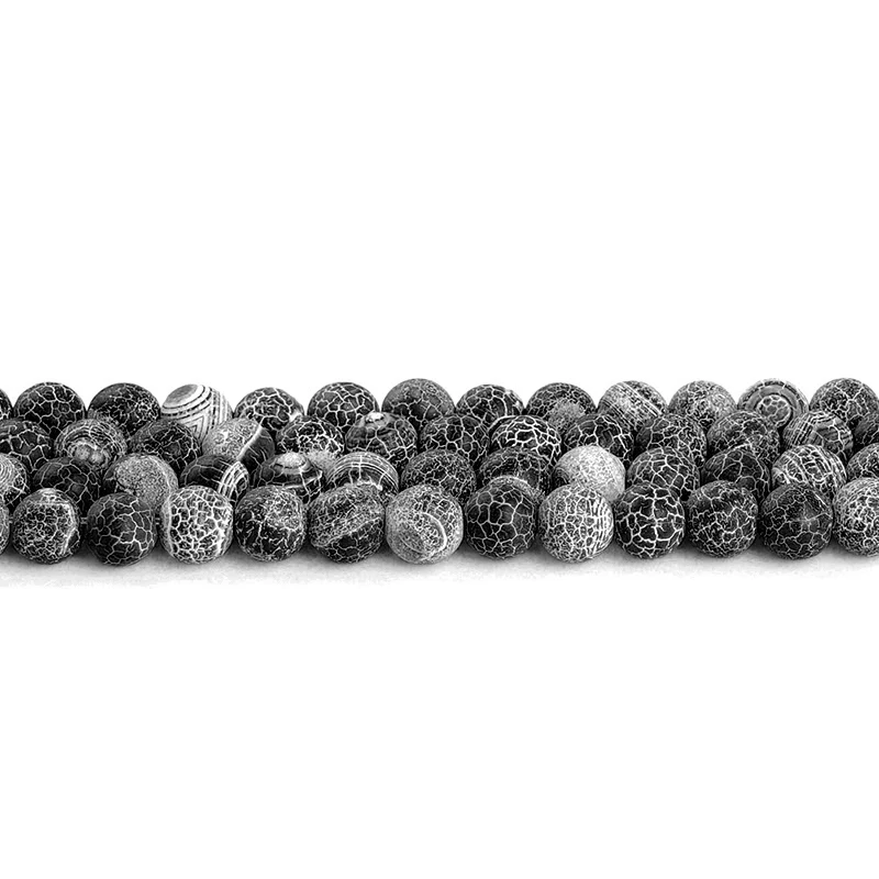 Top Quality Wholesale 4 6 8 10 12mm Weathering Matt Frosted Spider Black Agata Round Beads 15" Diy Jewelry Making Bracelet
Top Quality Wholesale 4 6 8 10 12mm Weathering Matt Frosted Spider Black Agata Round Beads 15" Diy Jewelry Making Bracelet