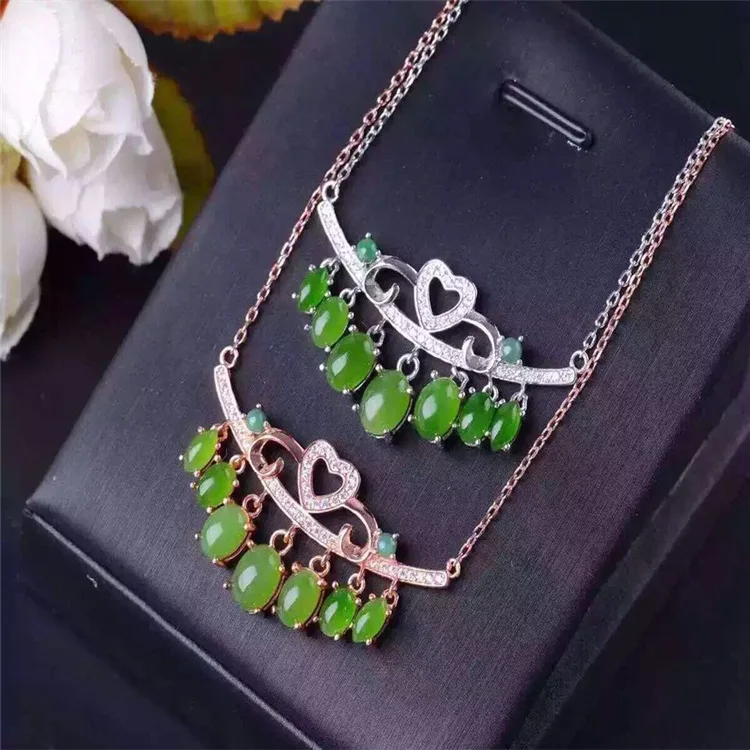 KJJEAXCMY boutique jewels 925 sterling silver inlays natural hetian jasper ring + necklace + pendant bracelet set tassel jewelry
KJJEAXCMY boutique jewels 925 sterling silver inlays natural hetian jasper ring + necklace + pendant bracelet set tassel jewelry