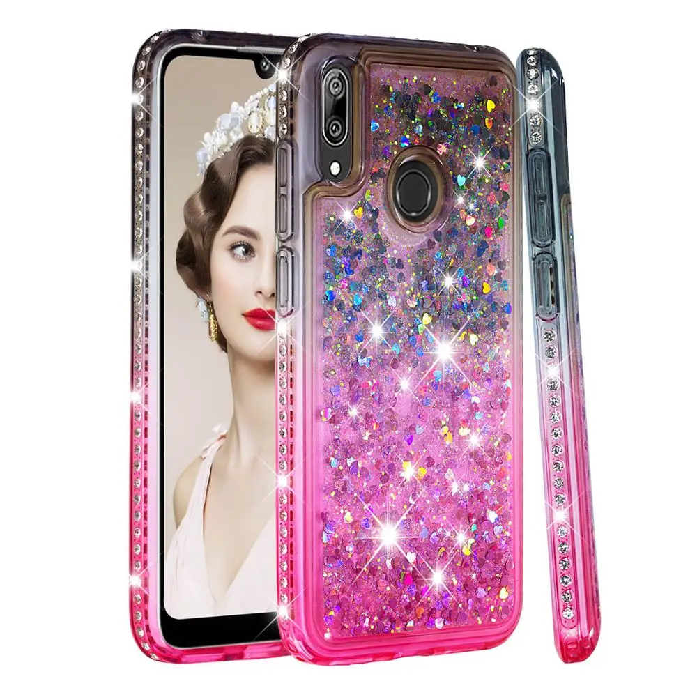 Luxury Bling Rhinestone Quicksand Case Soft Silicone Cover Shell Coque Funda for HUAWEI P30 Lite Y6 Y7 Pro Prime 2019 Honor 8A
Luxury Bling Rhinestone Quicksand Case Soft Silicone Cover Shell Coque Funda for HUAWEI P30 Lite Y6 Y7 Pro Prime 2019 Honor 8A