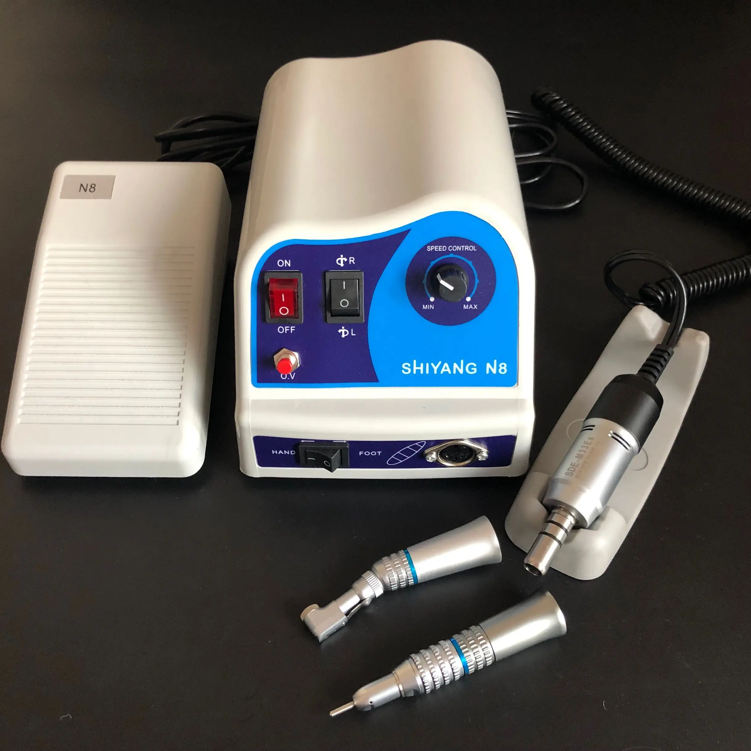 Dental LAB SMT Marathon SHIYANG-N8 Micromotor Micro motor E-TYPE Handpiece Lab Equipment Polisher with Straight Slow Handpieces
Dental LAB SMT Marathon SHIYANG-N8 Micromotor Micro motor E-TYPE Handpiece Lab Equipment Polisher with Straight Slow Handpieces
