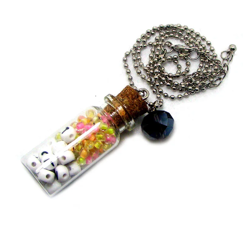 New Facted Glass Beaded DIY MESSAGE IN A BOTTLE Necklace Drift Wishing Bottle Fashion Beach Jewelry For Women Girls 60Pcs lot
New Facted Glass Beaded DIY MESSAGE IN A BOTTLE Necklace Drift Wishing Bottle Fashion Beach Jewelry For Women Girls 60Pcs lot