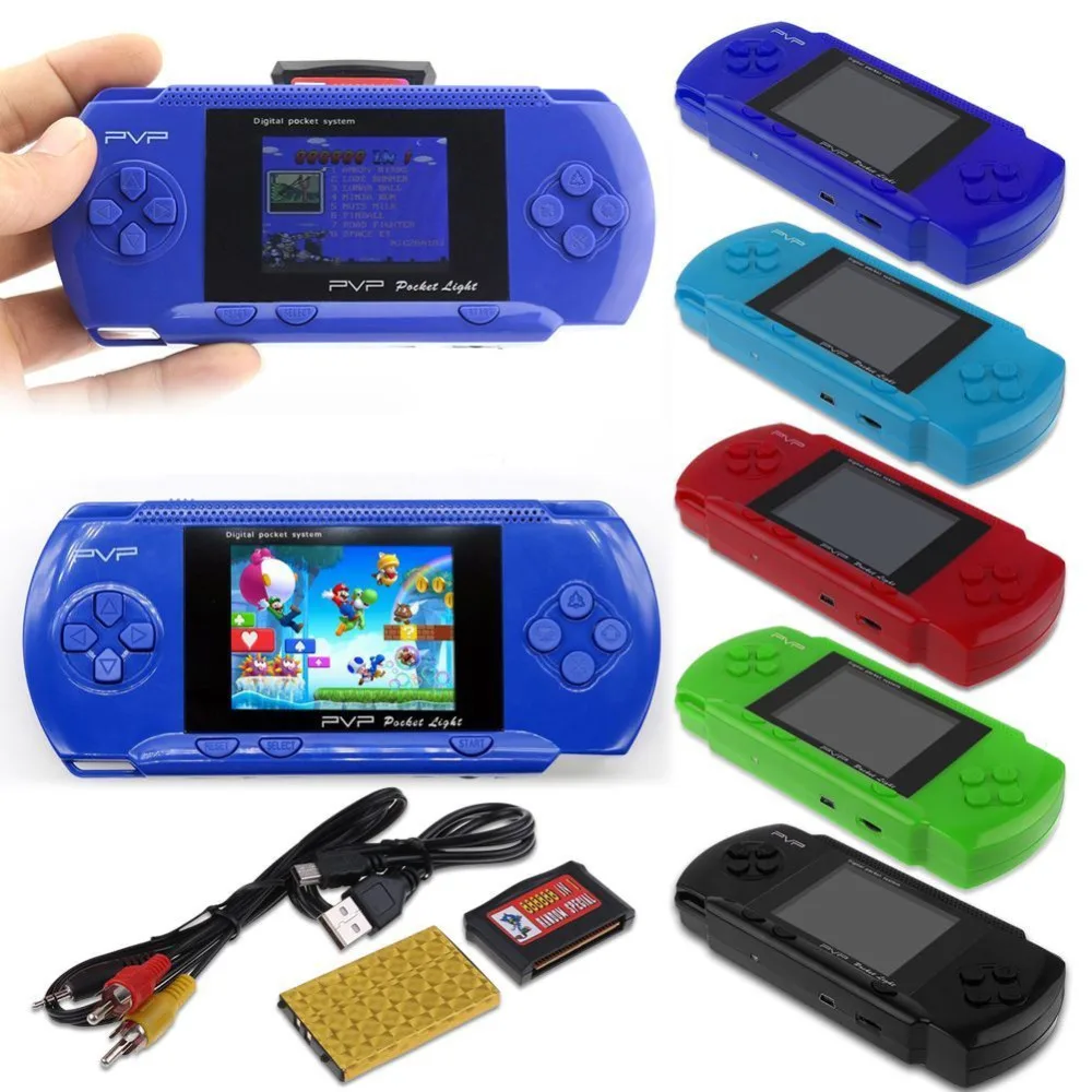Новый PVP 3000 Ручной игровой плеер встроенный 89 игр Портативный видео 2,8 ''LCD ручной плеер для семьи мини-игровая консоль
Новый PVP 3000 Ручной игровой плеер встроенный 89 игр Портативный видео 2,8 ''LCD ручной плеер для семьи мини-игровая консоль