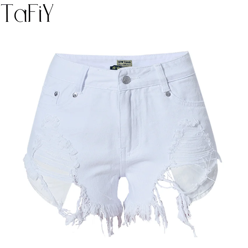 TaFiY Women Denim Fashion White Color Ripped Denim Shorts Tassel irregular High Waist Jeans Short Summer Female Hole Jean Shorts
TaFiY Women Denim Fashion White Color Ripped Denim Shorts Tassel irregular High Waist Jeans Short Summer Female Hole Jean Shorts