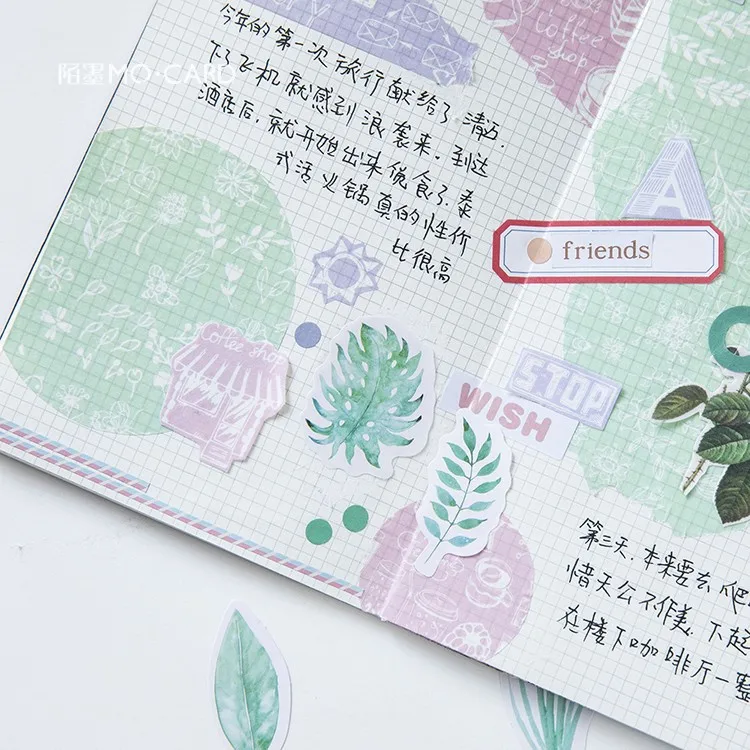 AAGU 45 шт./лот наклейки для дневника растения пуля японский/на заказ/канцелярские