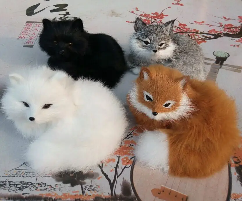Four color forest props simulation furnishing articles plush toys cartoon pet white fox fur animal fox model
Four color forest props simulation furnishing articles plush toys cartoon pet white fox fur animal fox model