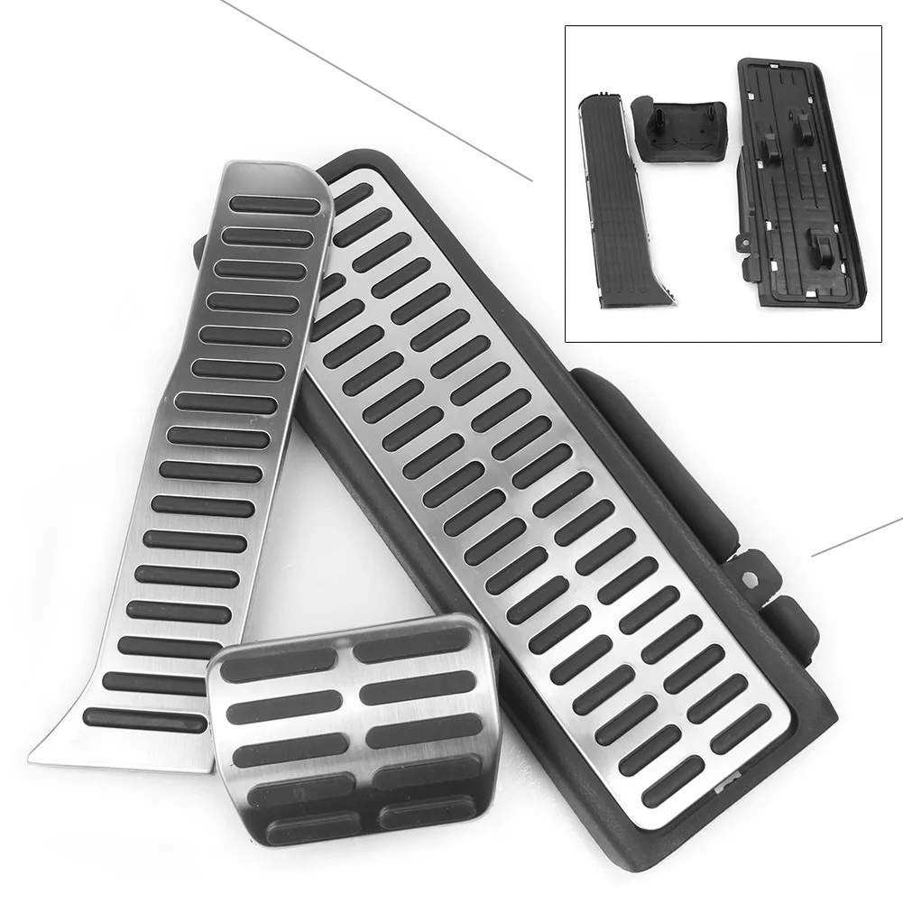 

Stainless Steel AT Brake Fuel Rest Pedal For LHD Volkswagen 2012 2013 2014 2015 2016 2017Jetta MK6