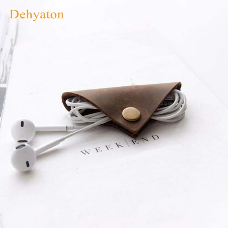 Dehyaton Genuine Leather Earphone Cable winder wrap Cord Line Plug Bobbin Winder Clip Holder Wrap Wire Organizer wirding thread
Dehyaton Genuine Leather Earphone Cable winder wrap Cord Line Plug Bobbin Winder Clip Holder Wrap Wire Organizer wirding thread