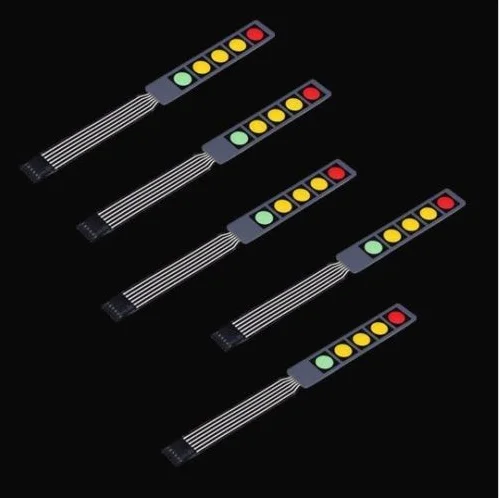 1x5 Matrix Array 5Key Red/Green/Yellow Membrane Switch Keypad Keyboard 1*5 Keys
1x5 Matrix Array 5Key Red/Green/Yellow Membrane Switch Keypad Keyboard 1*5 Keys