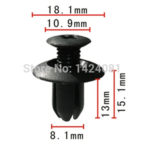 100x Bumper Push-type Retainer, Black, ForHYUNDAI: 86590-28000; ForKIA: 0G03250037A; ForMazda: B092-51-833; ForFord MB-455-56143
100x Bumper Push-type Retainer, Black, ForHYUNDAI: 86590-28000; ForKIA: 0G03250037A; ForMazda: B092-51-833; ForFord MB-455-56143