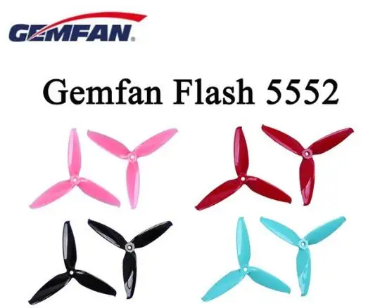 10 пар Gemfan Flash 5552 3 Лопасти 5 дюймов PC Propeller CW CCW prop совместимый с рамой гоночного дрона FPV
10 пар Gemfan Flash 5552 3 Лопасти 5 дюймов PC Propeller CW CCW prop совместимый с рамой гоночного дрона FPV