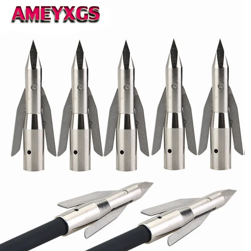 6/12Pcs Archery 288gr Fishing Arrowheads Point Bowfishing 2 Blades Stainless Steel Broadheads Tips Hunting Shooting Accessories
6/12Pcs Archery 288gr Fishing Arrowheads Point Bowfishing 2 Blades Stainless Steel Broadheads Tips Hunting Shooting Accessories