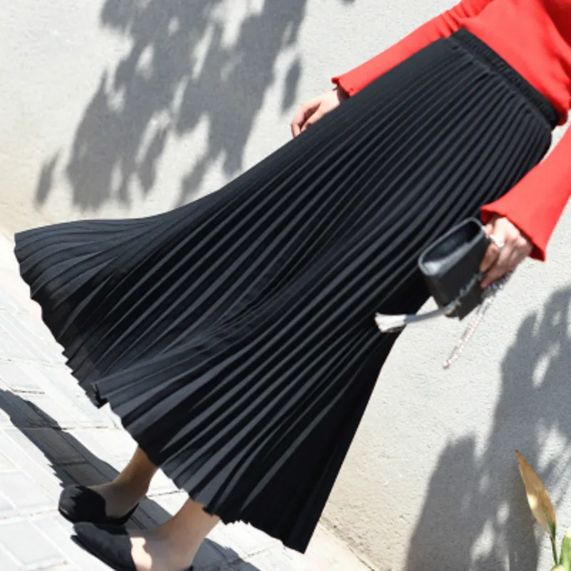 Fashion Skirts Womens Harajuku High Waist Pleated Solid Loose and Comfortable Clothes Faldas Mujer Moda 2019 Casual New Elegant
Fashion Skirts Womens Harajuku High Waist Pleated Solid Loose and Comfortable Clothes Faldas Mujer Moda 2019 Casual New Elegant