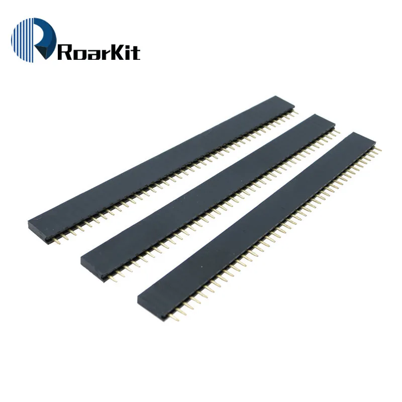 1x40 Pin 2 54 мм 40 P Однорядный гнездовой штыревой разъем 10 шт./лот|female pin header|lot lotfemale header