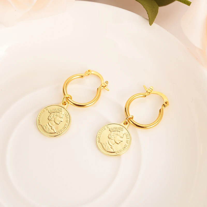 British Elizabeth II Coin Sea Spirit Ngoreru Gold Color & Brass,Arab/Africa drop earrings women girl gift DROPSHIPPING
British Elizabeth II Coin Sea Spirit Ngoreru Gold Color & Brass,Arab/Africa drop earrings women girl gift DROPSHIPPING