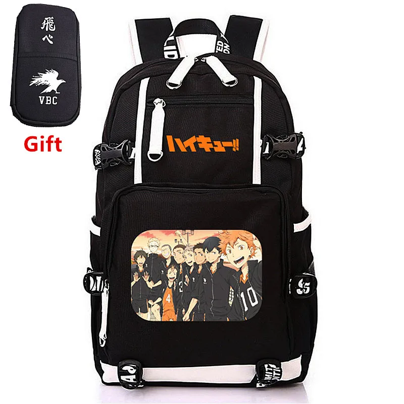 Горячий аниме Haikyu! Холщовый Рюкзак Hinata Shoyo Karasuno с принтом, школьные ранцы с USB-зарядкой для ноутбука, дорожный ранец
Горячий аниме Haikyu! Холщовый Рюкзак Hinata Shoyo Karasuno с принтом, школьные ранцы с USB-зарядкой для ноутбука, дорожный ранец