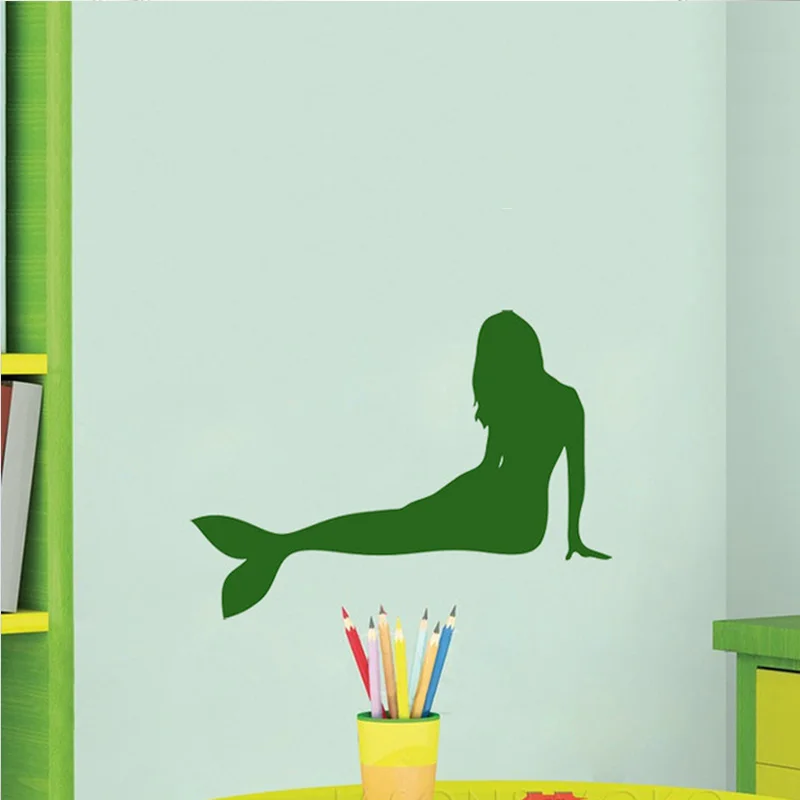 Free Shipping New Mermaid Siren Silhouette Custom Made Self Adhesive Vinyl Decal Sticker - Vinyl Wall Sticker home decor 44*60CM
Free Shipping New Mermaid Siren Silhouette Custom Made Self Adhesive Vinyl Decal Sticker - Vinyl Wall Sticker home decor 44*60CM